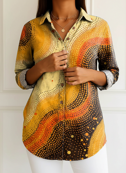 Astrid | Blusa con estampado de ondas
